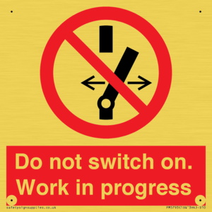 Do not switch on. Work in progress